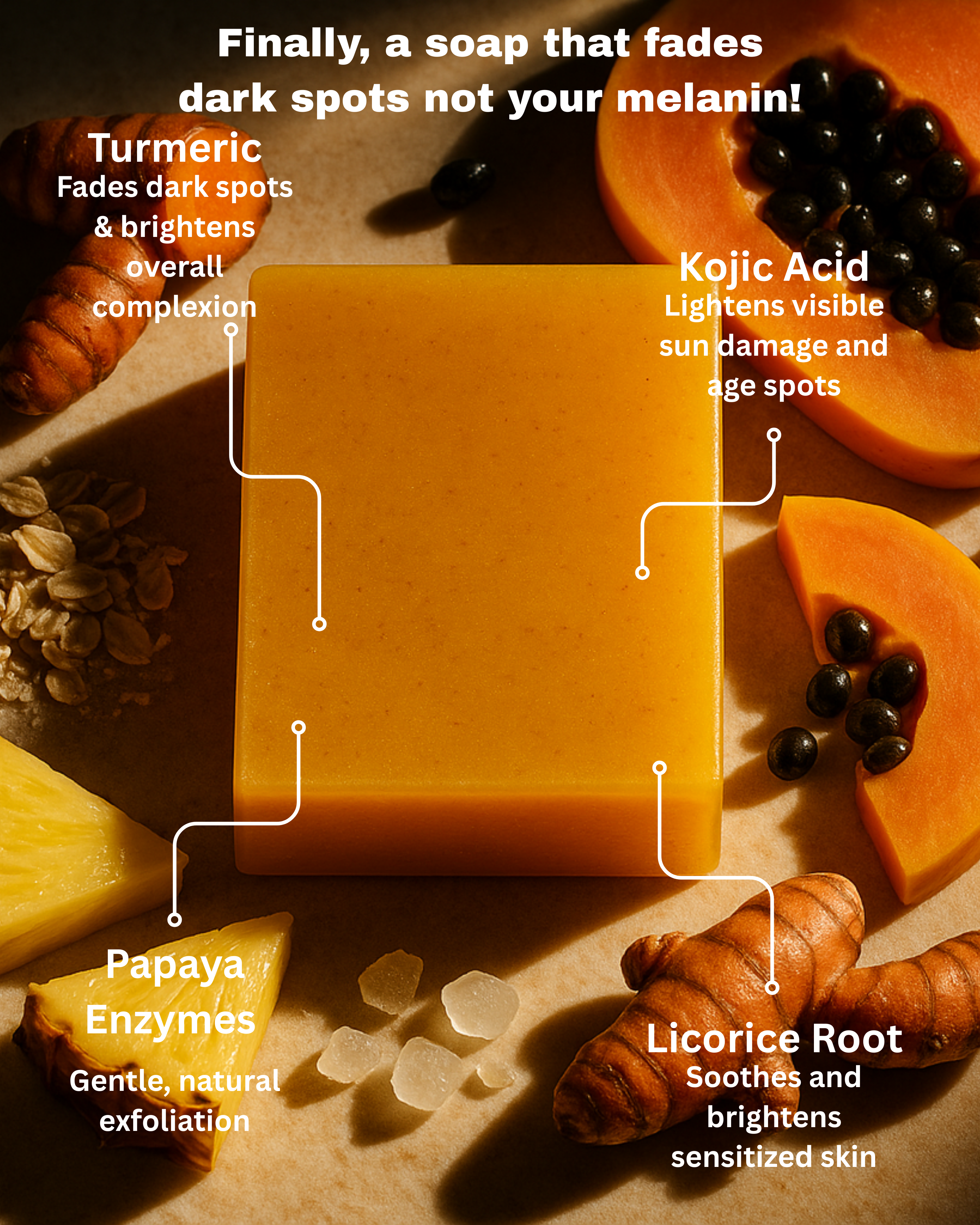 Turmeric & Papaya Brightening Soap