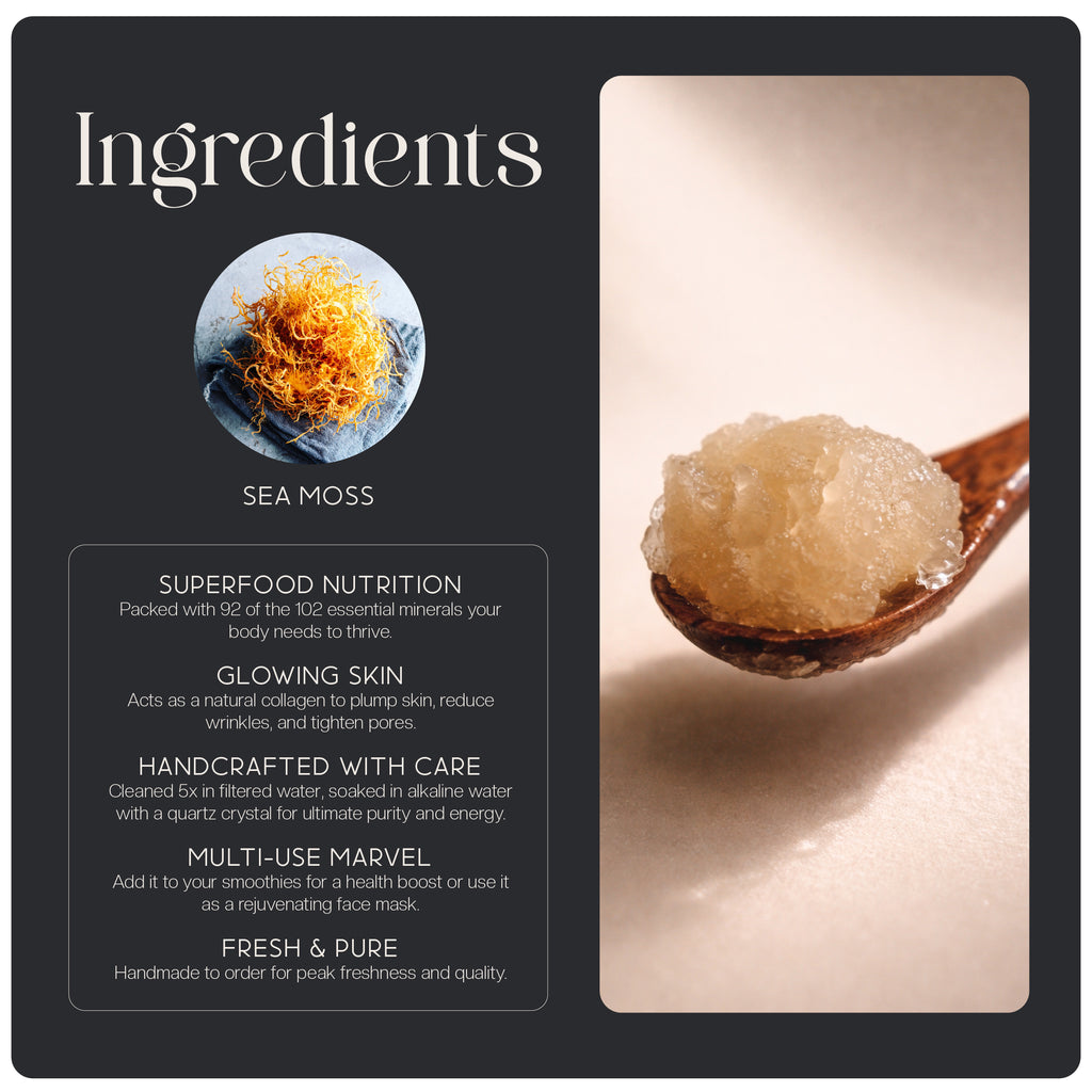 Raw Wildcrafted Irish Sea Moss Gel