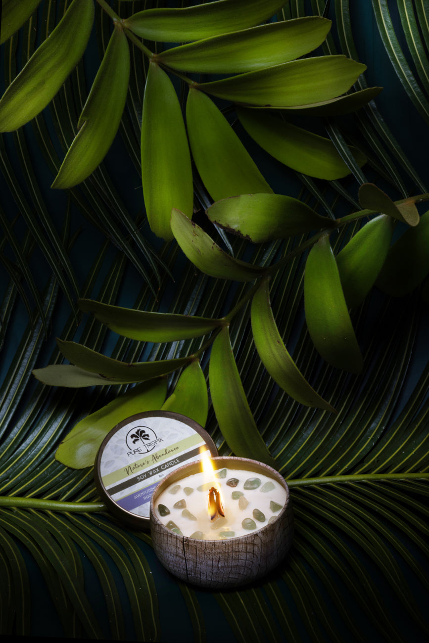 Crystal Soy Candle | Soy Wax Candle | Pure Tropix